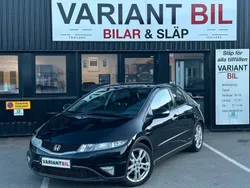 Svart Begagnad 2010 Honda Civic Sport Halvkombi | 59 700 kr (Lite dyr)