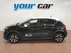 Svart (svartmetallic/vit) Begagnad 2024 Citroën C3 Shine Halvkombi | 164 500 kr (Marknadspris)