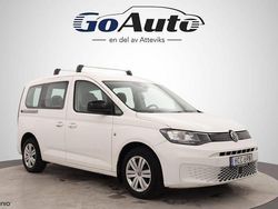 Vit Begagnad 2022 VW Caddy Life Minibuss | 309 500 kr (Dyr)
