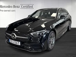 Svart Begagnad 2024 Mercedes C300e AMG line Kombi | 549 000 kr (Bra pris)