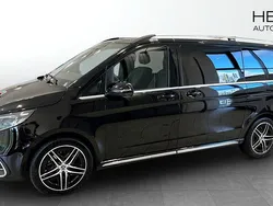 Svart (black) Begagnad 2025 Mercedes V300 Avantgarde Minibuss | 873 750 kr (Dyr)