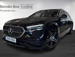 Svart Begagnad 2024 Mercedes E300 AMG Kombi | 599 000 kr (Bra pris)