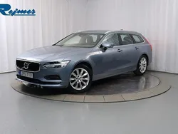 Ljusblå (mussel blue metallic) Begagnad 2018 Volvo V90 Business Edition Kombi | 219 800 kr (Bra pris)
