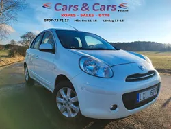 Vit Begagnad 2012 Nissan Micra S Halvkombi | 34 900 kr (Marknadspris)
