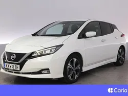 Röd Begagnad 2021 Nissan Leaf 360º Halvkombi | 188 900 kr (Marknadspris)