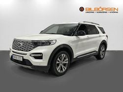 Vit Begagnad 2020 Ford Explorer Hybrid Platinum SUV | 399 900 kr (Dyr)