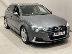 Grå Begagnad 2017 Audi A3 Sportback Sport Halvkombi | 169 900 kr (Marknadspris)