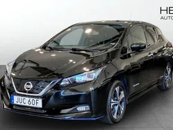 Svart Begagnad 2020 Nissan Leaf Tekna+ Halvkombi | 159 900 kr (Marknadspris)