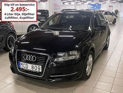 Svart Begagnad 2011 Audi A3 Sportback Halvkombi | 49 000 kr (Marknadspris)