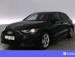 Svart Begagnad 2021 Audi A3 Sportback e-tron S-Line Sedan | 314 900 kr (Marknadspris)