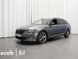 Mörkgrå (quartz grey metallic) Begagnad 2018 Skoda Superb SportLine Kombi | 237 500 kr (Marknadspris)