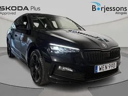 Svart Begagnad 2022 Skoda Scala Monte Carlo Halvkombi | 199 900 kr (Marknadspris)