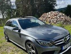 Grå Begagnad 2018 Mercedes C220 AMG line Kombi | 195 000 kr (Marknadspris)