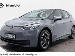 Grå Begagnad 2021 VW ID.3 Pro Performance Halvkombi | 239 800 kr (Marknadspris)