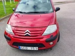 Röd Begagnad 2008 Citroën C3 Halvkombi | 13 900 kr (Bra pris)
