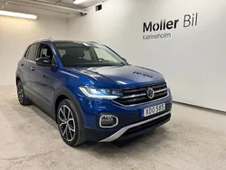 Blå (reef blue metallic) Begagnad 2019 VW T-Cross GT SUV | 188 000 kr (Marknadspris)