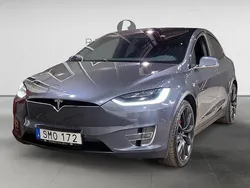 Grå Begagnad 2018 Tesla Model X SUV | 449 900 kr (Superpris)