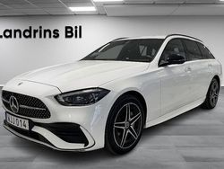 Vit Begagnad 2023 Mercedes C300e AMG line Kombi | 549 900 kr (Dyr)