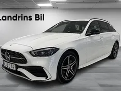 Vit Begagnad 2023 Mercedes C300e AMG line Kombi | 579 900 kr (Lite dyr)