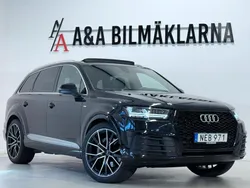 Svart Begagnad 2016 Audi Q7 S-Line SUV | 439 800 kr (Dyr)