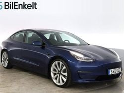 Blå Begagnad 2019 Tesla Model 3 Long Range AWD Sedan | 259 900 kr (Marknadspris)