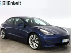Blå Begagnad 2019 Tesla Model 3 Long Range AWD Sedan | 259 900 kr (Marknadspris)