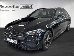 Svart Begagnad 2024 Mercedes C300e AMG line Kombi | 539 000 kr (Bra pris)