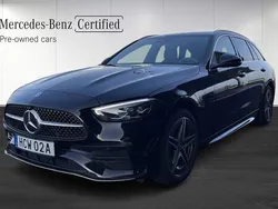 Svart Begagnad 2023 Mercedes C300e AMG line Kombi | 579 900 kr