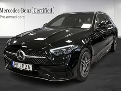 Svart Begagnad 2023 Mercedes C300e AMG line Kombi | 449 900 kr (Marknadspris)