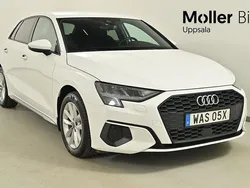 Vit (ibisvit) Begagnad 2022 Audi A3 Sportback Proline Halvkombi | 249 900 kr (Marknadspris)