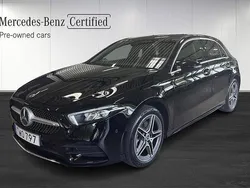 Svart Begagnad 2022 Mercedes A250 AMG Halvkombi | 349 000 kr (Marknadspris)