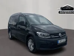 Svart Begagnad 2018 VW Caddy Maxi Minibuss | 189 900 kr (Marknadspris)