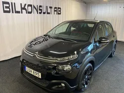 Svart Begagnad 2017 Citroën C3 Halvkombi | 95 000 kr (Marknadspris)