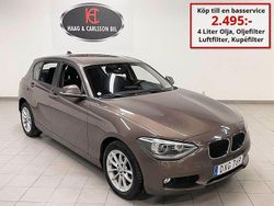 Brun Begagnad 2015 BMW 116 Halvkombi | 112 900 kr (Marknadspris)