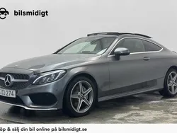 Grå Begagnad 2017 Mercedes C220 AMG line Sportkupé | 239 900 kr (Marknadspris)