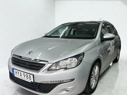 Ljusgrå (grå) Begagnad 2015 Peugeot 308 Active Kombi | 85 900 kr (Marknadspris)