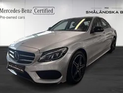 Silver Begagnad 2018 Mercedes C400 AMG line Sedan | 349 000 kr