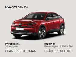 Ny 2024 Citroën C4 Halvkombi | 269 500 kr