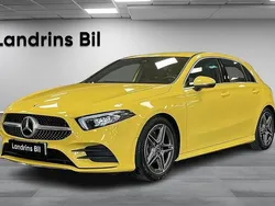 Gul (solgul) Begagnad 2022 Mercedes A180 AMG Halvkombi | 279 000 kr (Marknadspris)