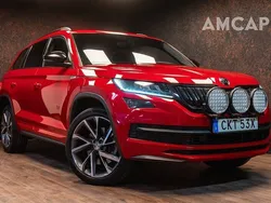 Röd Begagnad 2020 Skoda Kodiaq SportLine SUV | 369 500 kr (Lite dyr)