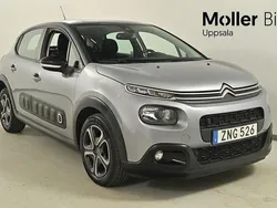 Grå Begagnad 2020 Citroën C3 PureTech Halvkombi | 139 900 kr (Marknadspris)
