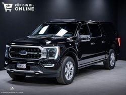 Svart Begagnad 2021 Ford F-150 Platinum Pickup | 698 900 kr (Marknadspris)