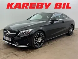Svart Begagnad 2015 Mercedes C180 AMG line Sportkupé | 248 900 kr (Marknadspris)