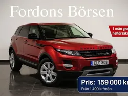Begagnad 2012 Land Rover Range Rover evoque Dynamic SUV | 159 000 kr (Marknadspris)
