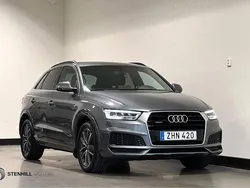 Grå (monsungrå metallic) Begagnad 2018 Audi Q3 S-Line SUV | 229 900 kr (Superpris)