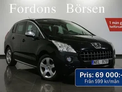 Svart Begagnad 2012 Peugeot 3008 Kombi | 69 000 kr (Marknadspris)