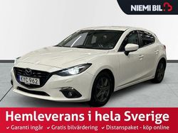 Vit Begagnad 2015 Mazda 3 Inclusive Halvkombi | 144 900 kr (Lite dyr)