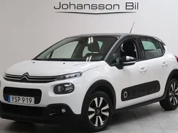 Vit Begagnad 2018 Citroën C3 PureTech Halvkombi | 114 900 kr (Marknadspris)