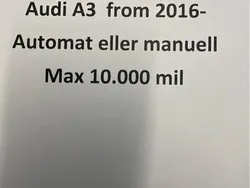 Svart Begagnad 2016 Audi A3 Halvkombi | 150 000 kr