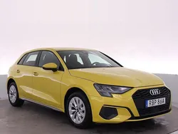 Gul (pythongul metallic) Begagnad 2021 Audi A3 e-tron Proline Halvkombi | 269 000 kr (Marknadspris)